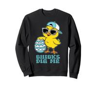 Les Poussins du Dimanche de Pâques me Creusent drôle Sweatshirt