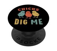 Les Poussins du Dimanche de Pâques me Creusent Un garçon PopSockets PopGrip Adhésif