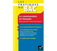 Les Pratiques du Bac - Le commentaire en français
