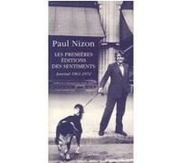 Les premières éditions des sentiments Paul Nizon (Auteur), Diane Meur (Traduction)