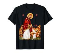 Les Premiers Pas du Christ - Icône orthodoxe de la Théotokos T-Shirt