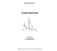 Les prépositions: Volume 17
