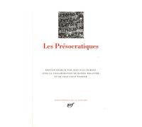 Les Présocratiques - Collectif - Gallimard - relié - Essai