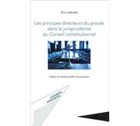 Les principes directeurs du procès dans la jurisprudence du Conseil constitutionnel - Eric Lestrade - L'harmattan - broché - Etude