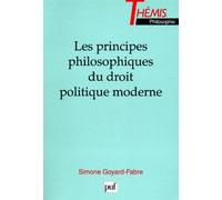 Les Principes philosophiques du droit politique moderne