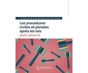 Les procédures civiles et pénales après les lois pots-pourris