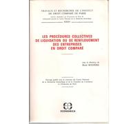 Les Procedures Collectives De Liquidation Ou De Renflouement Des Entreprises En Droit Compare