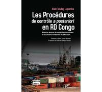 Alain Tenday Lupumba – Les Procédures de contrôle a posteriori en RD Congo – Mise en oeuvre