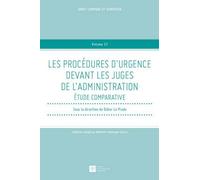 Les procédures d'urgence devant les juges de l'administration Didier Le Prado (Direction), Le prado d. (Auteur)
