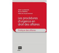 Les procédures d'urgence en droit des affaires - Alain Lacabarats - Gln Joly Eds - broché - Etude