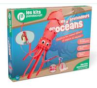Les profondeurs des océans - Kit Pandacraft dès 3 ans - Construis ton calamar géant et explore les abysses ! - Collectif - Pandacraft - Jeux livres objets