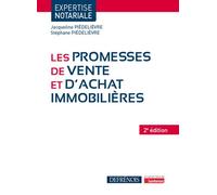 Les promesses de vente et d'achat immobilières - Stéphane Piedelièvre - Defrenois Eds - broché - Etude