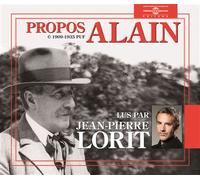 Les propos lus par jean-pierre lorit en 2 cd audio Livret avec 2 CD audio - Alain - Frémeaux & Associés - Texte lu (CD) - Textes lus CD