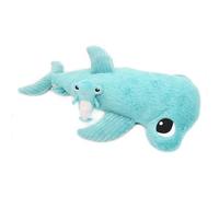 Les PTIPOTOS by Les DEGLINGOS - Peluche Maman Bebe - Toute Douce - Cadeau Naissance - Clou Le Requin Marteau Maman & Bebe - 57CM - Bleu Aqua
