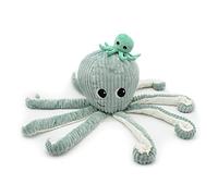 LES DÉGLINGOS Les PTIPOTOS by Peluche Maman Bebe - Toute Douce - Cadeau Naissance - FILOU LA Pieuvre Maman & Bebe - 45CM - Menthe