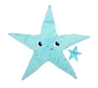 Déglingos – Peluche Maman Bébé WAHOU Étoile de Mer Géante 62 cm Bleu Aqua – Toute douce