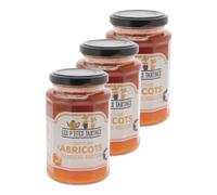 Les P'tites Tartines - Lot 3x Confiture d'abricots du Roussillon - Pot 315g