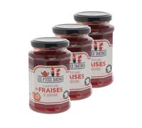 Les P'tites Tartines - Lot 3x Confiture de fraises de Dordogne - pot 315g