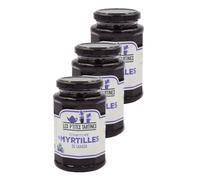 Les P'tites Tartines Lot 3x Confiture de myrtilles du Canada - Pot 315g