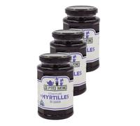 Les P'tites Tartines - Lot 3x Confiture de myrtilles du Canada - Pot 315g