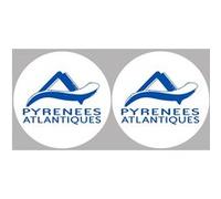 les Pyrénées Atlantique (2fois 10cm) - Sticker/autocollant G