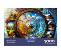 Les Quatre Saisons 1000 Pièces Thème Paysage Puzzle Adulte Difficile Jeu Éducatif Défi Jouet Divertissement Classique pour Adultes Et Enfants À Partir De 6 Ans Jeu pour Toute La Famille