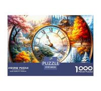 Les Quatre Saisons 1000 Pièces Thème Paysage Puzzle Adulte Difficile Jeu Éducatif Défi Jouet Divertissement Classique pour Adultes Et Enfants À Partir De 6 Ans Activité Familiale Parfaite Cadeau