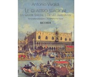 Les Quatre Saisons Antonio Vivaldi | Transcription Piano Solo Niveau Intermédiaire Avancé | Partition Classique Baroque Pour Étude Récitals Concert | Élèves Professeurs | Ricordi Œuvre Célèbre