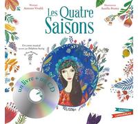 Les Quatre Saisons - Livre CD petit format - Delphine Seyrig - Gautier-Languereau - Livre CD - Comptine, chant CD