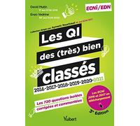 Les questions isolées des (très) bien classés pour les ECNi/EDN: 2016-2017-2018-2019-2020-2021