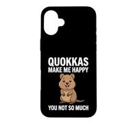Les quokkas me rendent Heureuse, Pas Tant Que ça Coque pour iPhone 16 Plus