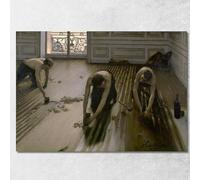 Les rabots de sol Gustave Caillebotte, gcl28 Tableau imprimé sur toile Fine Art, encadré prêt à accrocher, haute qualité, 170 x 120 cm