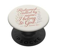 Les rachetés appelés par Leur nom J'appartiens à Dieu Ésaïe 43:1 PopSockets PopGrip Adhésif