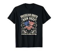 Les Racines du Patriote brésilien sont ancrées dans Un héritage américain Profond T-Shirt