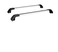 Les Rails Toit 2 Pièces pour Maserati pour Levante 2016-2024 Barres Transversales Galerie Toit pour Barres Transversales Verrouillables en Alliage D'aluminium Les Barres Toit(Black Silver)