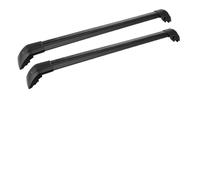 Les Rails Toit 2 Pièces pour Maserati pour Levante 2016-2024 Barres Transversales Galerie Toit pour Barres Transversales Verrouillables en Alliage D'aluminium Les Barres Toit(Le Noir)
