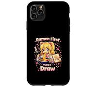 Les Ramen d'abord, Puis Je dessine | Artiste d'anime Kawaii Coque pour iPhone 11 Pro Max