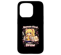 Les Ramen d'abord, Puis Je dessine | Artiste d'anime Kawaii Coque pour iPhone 15 Pro