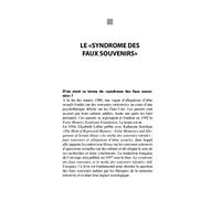 Les ravages des faux souvenirs: Ou la mémoire manipulée