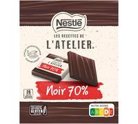 Les Recettes de l'Atelier Chocolat noir de dégustation, 210 g