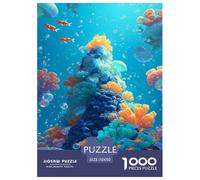 Les récifs coralliens colorés Puzzles 1000 Pieces Cadeau Unique intéressant Jeu Éduchatif Défi Jouet À De Qualité Supérieure Peinture Art pour Adultes Et Enfants À Partir De 14 Ans 70x50cm/1000pcs