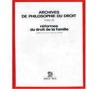 Les Réformes du droit de la famille