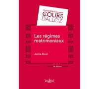Les régimes matrimoniaux 11ème édition - Janine Revel - Dalloz - broché - Etude