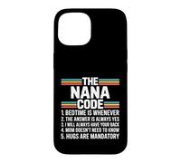 Les règles Amusantes du Nana Code pour Les Petits-Enfants et Nana Love Coque pour iPhone 15