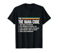 Les règles Amusantes du Nana Code pour Les Petits-Enfants et Nana Love T-Shirt