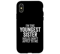 Les règles de Je suis la Plus Jeune sœur ne s'appliquent Pas à ma sœur Coque pour iPhone X/XS
