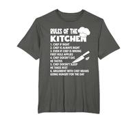 Les règles de la cuisine Chef Cooking Chef Foodie Cute Food Cook T-Shirt