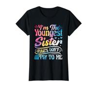 Les règles de la Plus Jeune sœur ne s'appliquent Pas à Moi Funny Matching T-Shirt Graphique avec Valeur