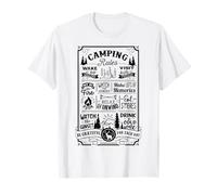 Les règles du Camping, C'est la Vie sur Un Terrain de T-Shirt