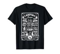 Les règles du Camping, C'est la Vie sur Un Terrain de T-Shirt